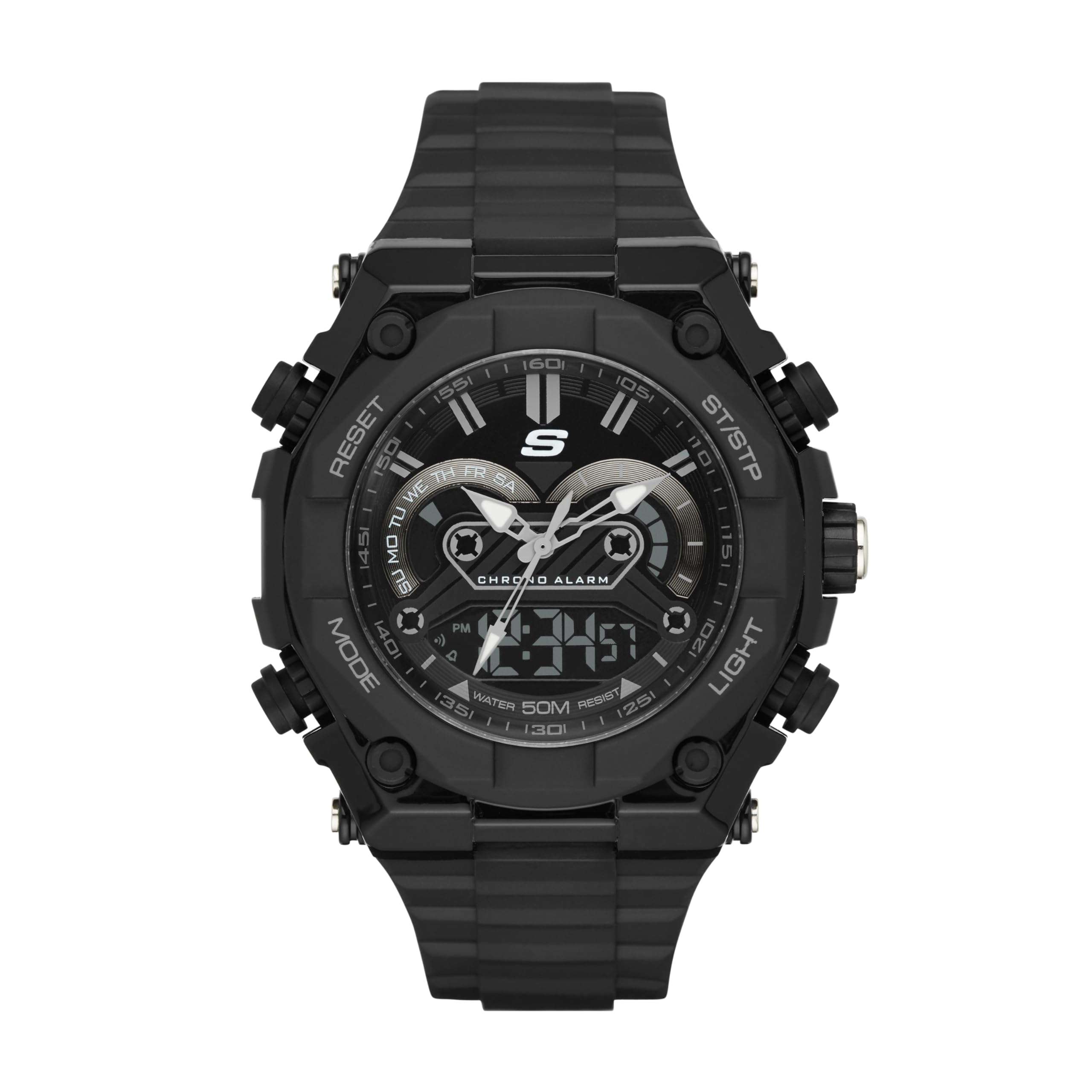 Amazon | SkechersメンズSR1042アナログ - デジタルディスプレイ